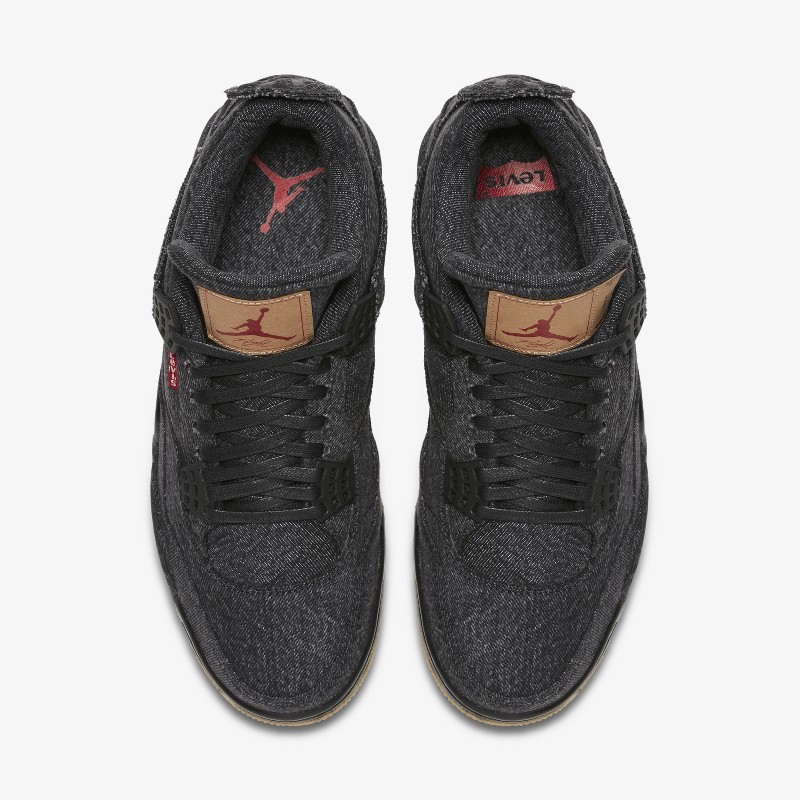 Levi's x air hot sale jordan 4 black denim